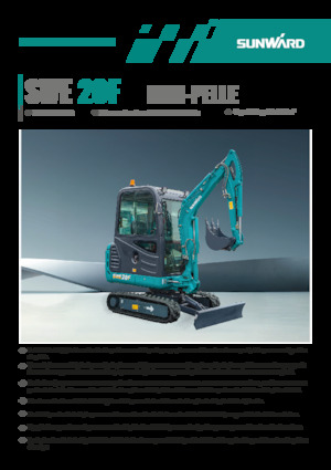 Mini excavatoare Sunward SWE20F 