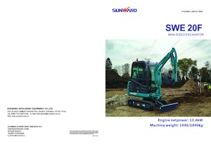 Mini excavatoare Sunward SWE20F