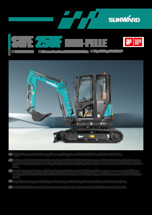 Mini excavatoare Sunward SWE25UF