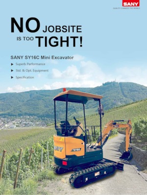 Mini excavatoare Sany SY16C