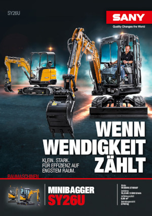 Mini excavatoare Sany SY26U