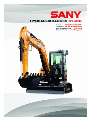 Mini excavatoare Sany SY50C