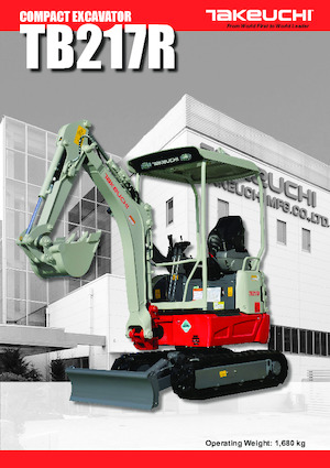 Mini excavatoare Takeuchi TB 217 R