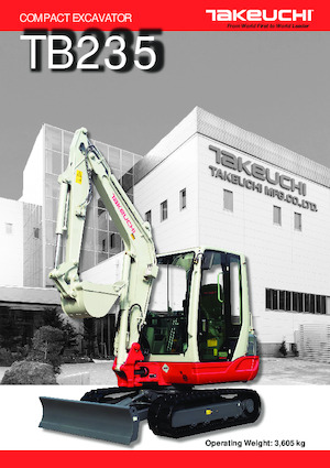 Mini excavatoare Takeuchi TB 235