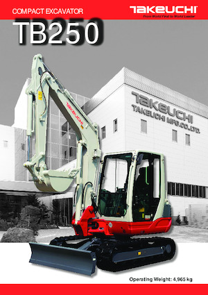 Mini excavatoare Takeuchi TB 250
