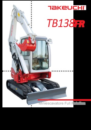 Mini excavatoare Takeuchi TB 138 FR