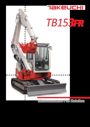 Mini excavatoare Takeuchi TB 153 FR