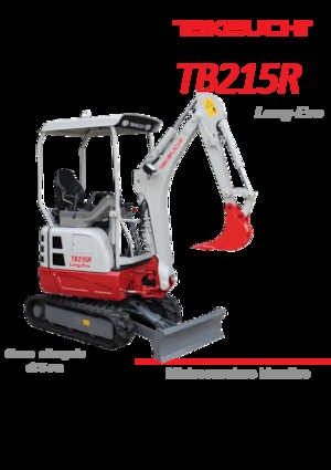 Mini excavatoare Takeuchi TB 215 R