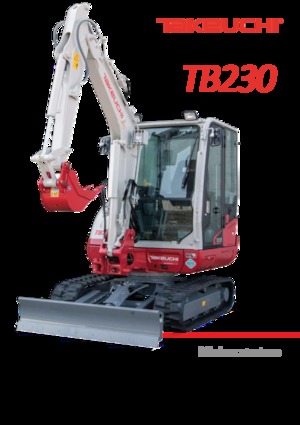 Mini excavatoare Takeuchi TB 230