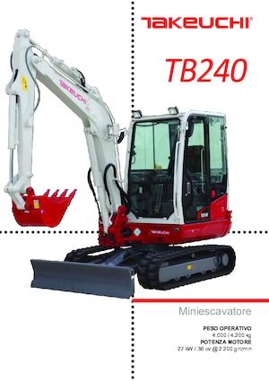 Mini excavatoare Takeuchi TB 240