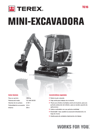 Mini excavatoare Terex TC 16