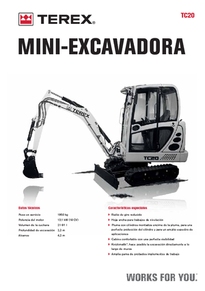 Mini excavatoare Terex TC 20
