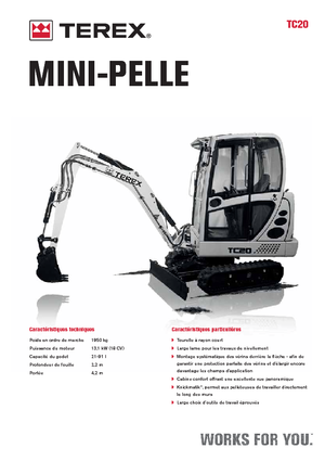 Mini excavatoare Terex TC 20