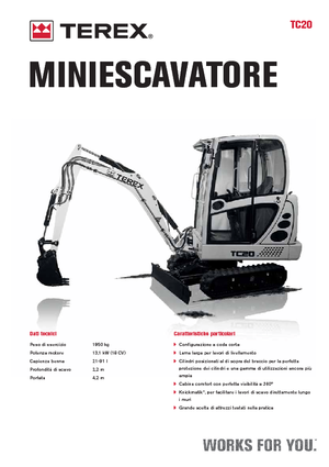 Mini excavatoare Terex TC 20