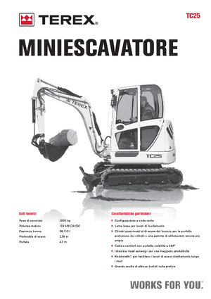 Mini excavatoare Terex TC 25