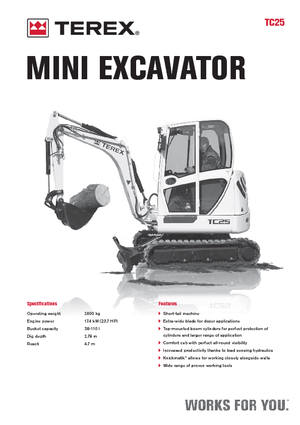 Mini excavatoare Terex TC 25