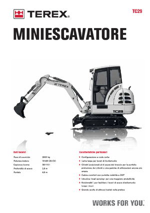 Mini excavatoare Terex TC 29