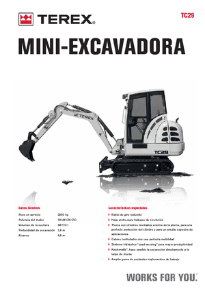 Mini excavatoare Terex TC 29