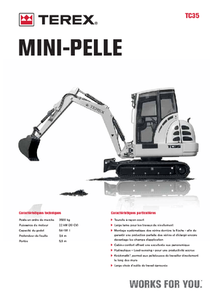 Mini excavatoare Terex TC 35