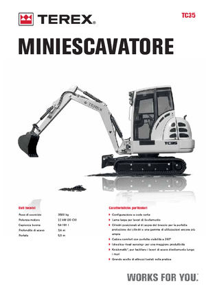 Mini excavatoare Terex TC 35