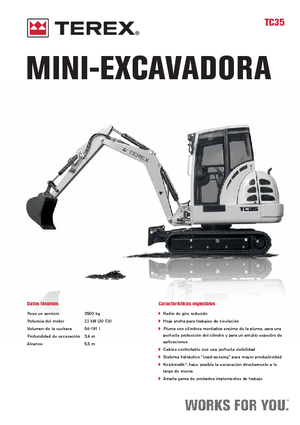 Mini excavatoare Terex TC 35