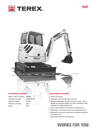 Mini excavatoare Terex TC 37