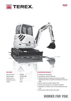 Mini excavatoare Terex TC 37