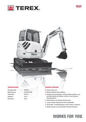 Mini excavatoare Terex TC 37