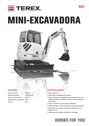 Mini excavatoare Terex TC 37