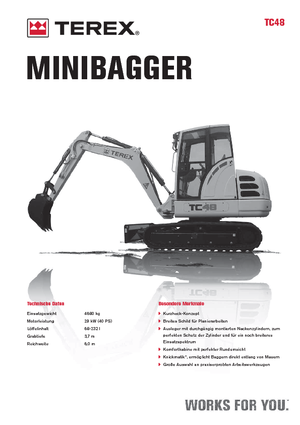 Mini excavatoare Terex TC 48