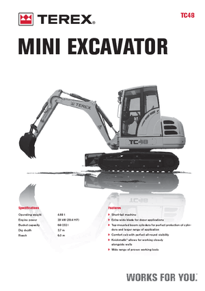 Mini excavatoare Terex TC 48