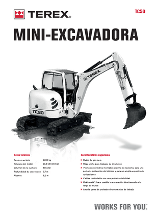 Mini excavatoare Terex TC 50