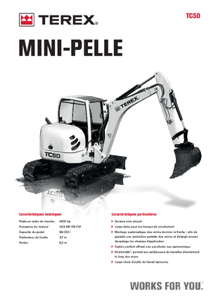Mini excavatoare Terex TC 50