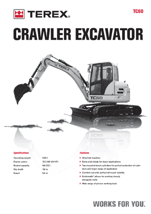 Mini excavatoare Terex TC 60