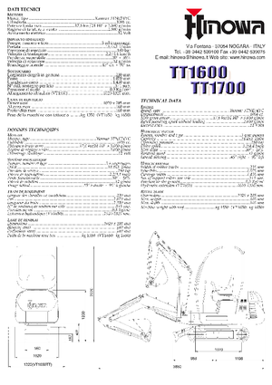 Mini excavatoare Hinowa TT 1600