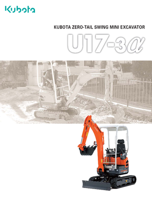 Mini excavatoare Kubota U17-3