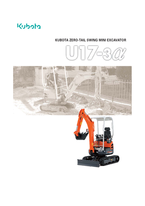 Mini excavatoare Kubota U17-3