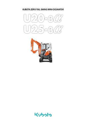 Mini excavatoare Kubota U25-3α GL