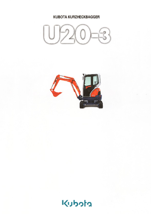 Mini excavatoare Kubota U20-3α GL
