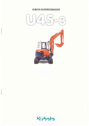 Mini excavatoare Kubota U45-3α G