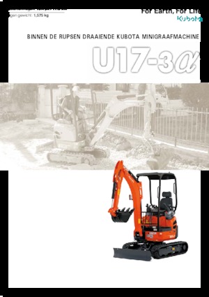 Mini excavatoare Kubota U17-3a