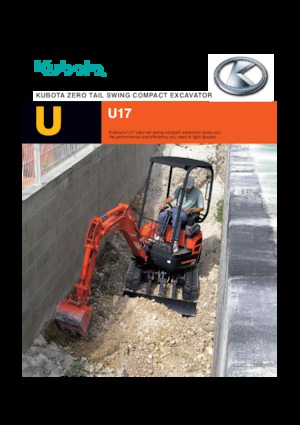 Mini excavatoare Kubota U17