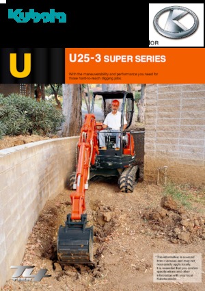 Mini excavatoare Kubota U25-3S