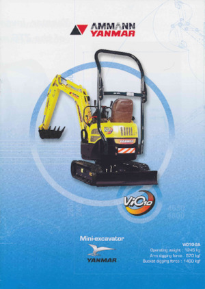 Mini excavatoare Yanmar VIO 10-2 A