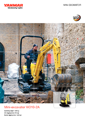 Mini excavatoare Yanmar VIO 10-2 A