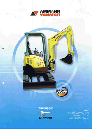 Mini excavatoare Yanmar VIO 20