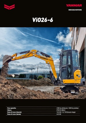 Mini excavatoare Yanmar VIO 26-6 PR