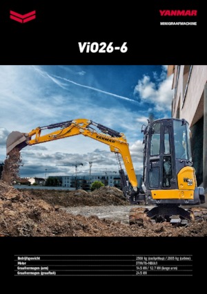Mini excavatoare Yanmar VIO 26-6 PR