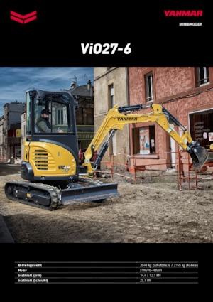 Mini excavatoare Yanmar VIO 27-6 CR