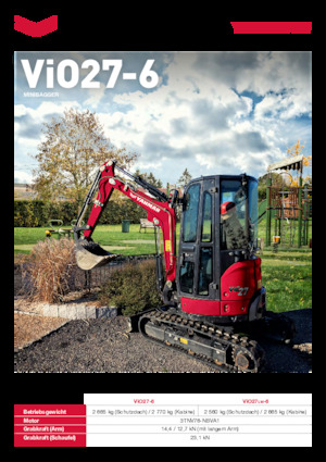 Mini excavatoare Yanmar ViO27-6 